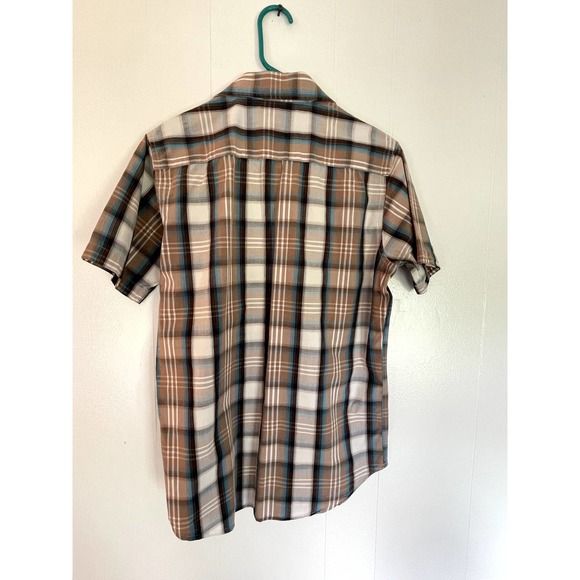 Urban Pipeline Short Sleeve Men's Button Up Plaid Shirt Size Small - Picture 2 of 4